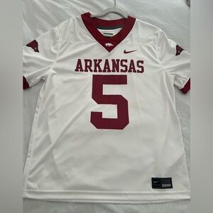Nike Arkansas White and Red Jersey